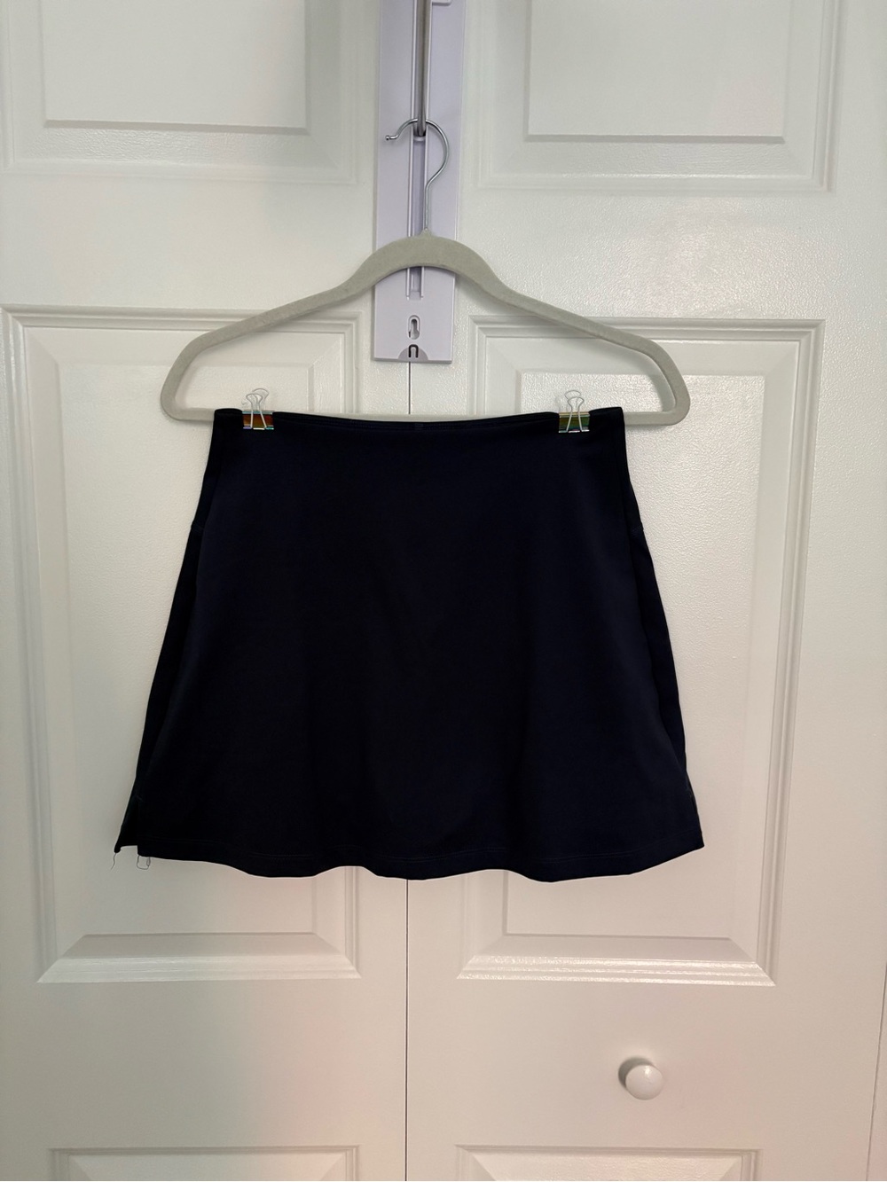 girlfriend collective navy mini sporty Skirt